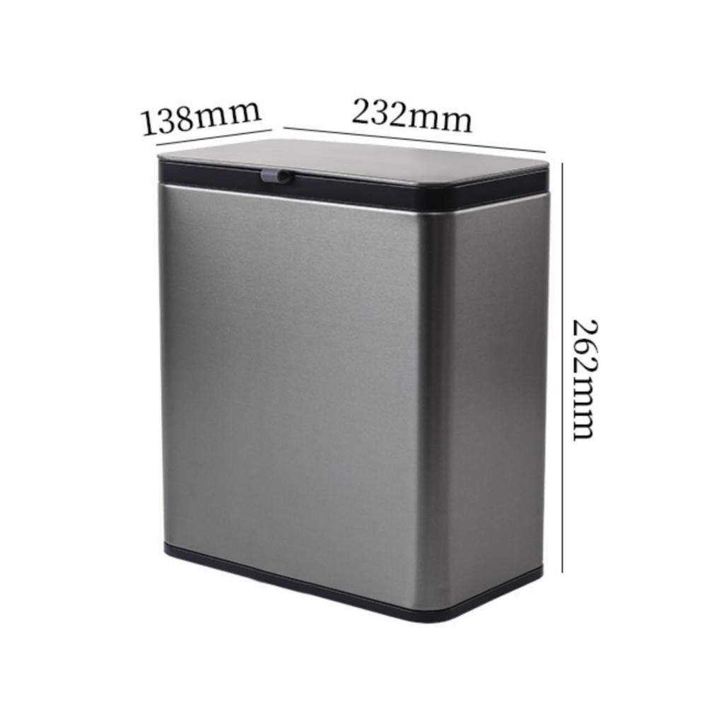 Wall-Mounted Trash Can Compact with Hanging Hook Garbage Bin Easy to
