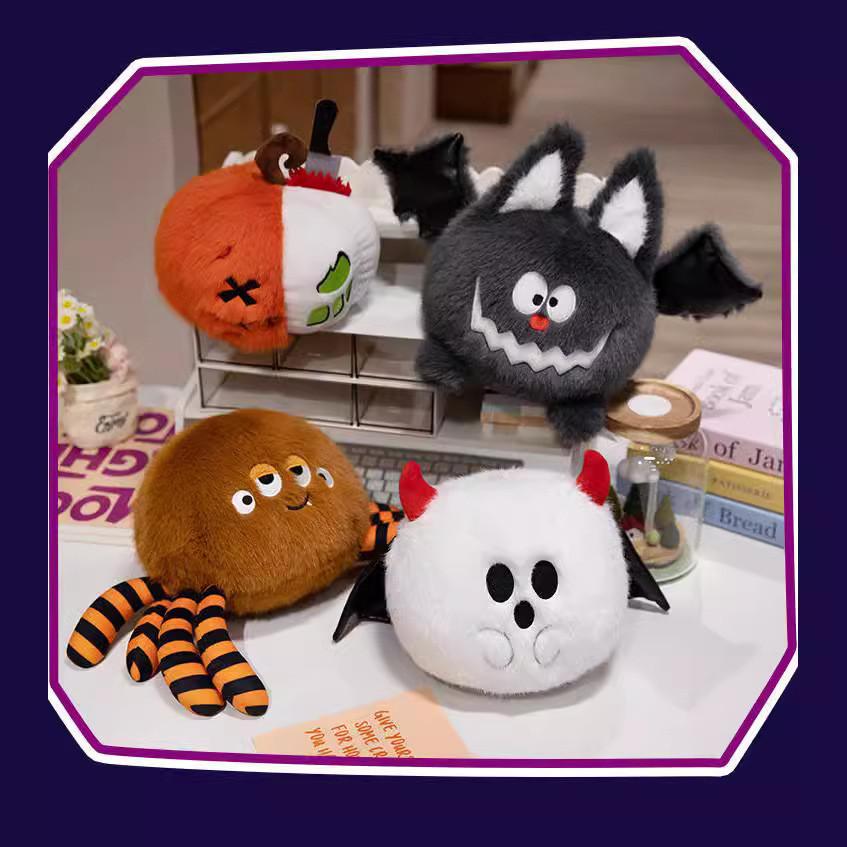 Pumpkin Spider Halloween Bat Plush Toy Stuffed Dolls Decorations Gifts Kids