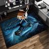 Blue Horse Dreams Office Rug Chair Mat, Entryway Carpet, Suitable for Front Door, Bedroom, Living Room, Desk, Holiday Gift