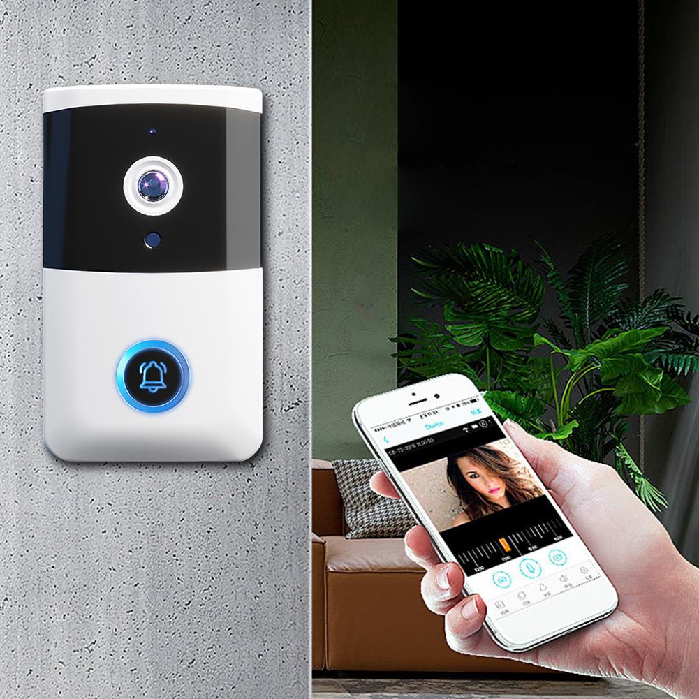 WiFi Wireless Video Doorbell IR Night Vision Doorbell Camera Smart Door Bell for Home Security Alarm System