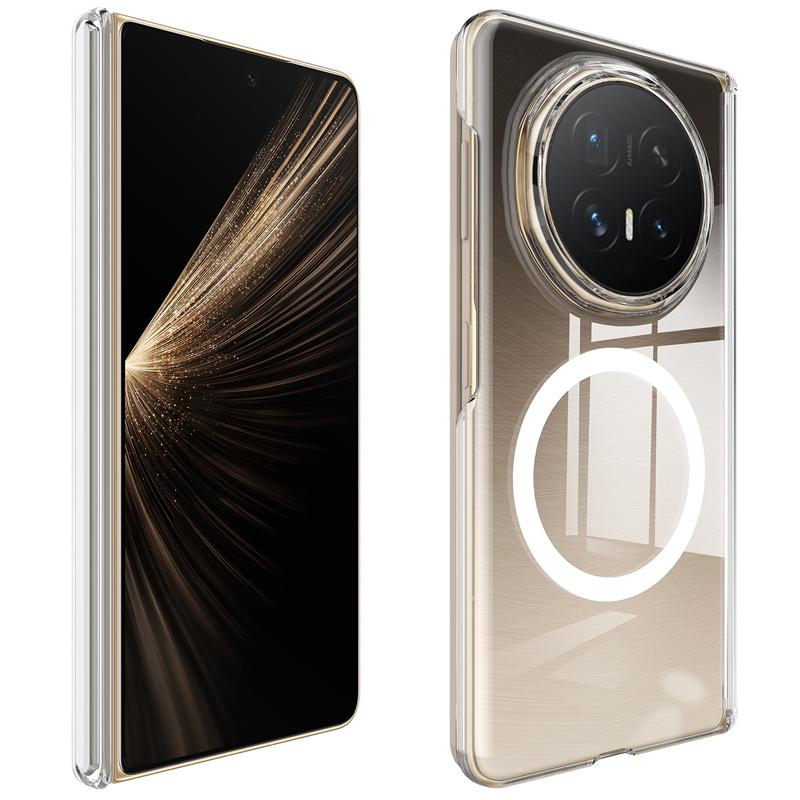 

For Honor Magic V6 Case Magnetic Crystal Clear Hard PC Ultra-thin Transparent Anti-yellow Back Cover For HONOR Magic V 6 Honor Magic V6