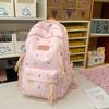 Schoolbag Casual backpack School bag Korean version of simple travel backpack ins Fengsen college style printing large-capacity backpack