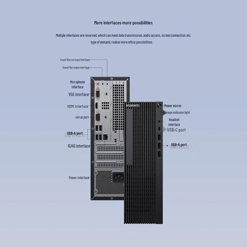 Huawei Qingyun W515x Kirin 9000C Commercial Desktop PC (CN Version)