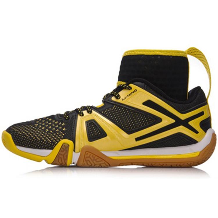 

new LiNing Shock Absorbers Rebound High Top Badminton Shoes Women s Radiant Yellow 36