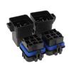 4 Pack Waterproof 40 Amp 12V Car Automotive 5-Pins Relay with Holder Sockets Kit