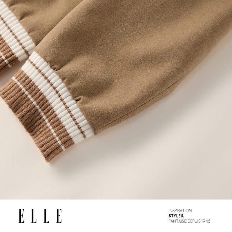 ELLE Women's Khaki Lapel Workwear Jacket