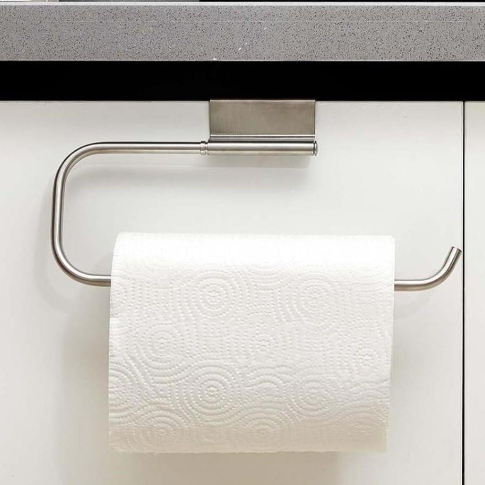 Wall Mounted Roll Paper Storage Rack Stainless Steel Kitchen Paper Holder Tissue Hanger  Camper