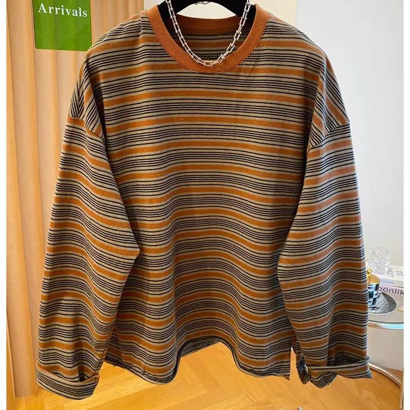 Sweatshirt für Damen Baumwolle Oversize Fleece Verdickt Locker Rundhals Lässiger Pullover Langarm Winter Sweatshirt Top