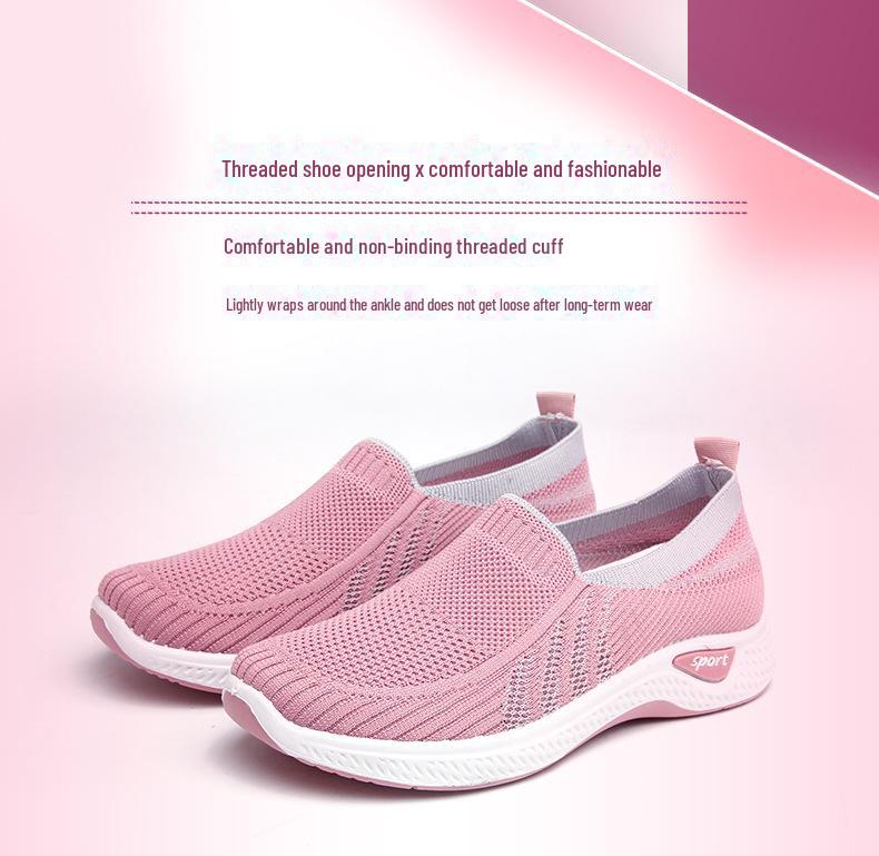 Women's Fashion Soft Sole Slip-On Casual Walking Shoes