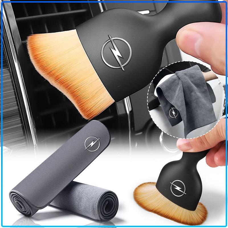1Pcs Car Interior Cleaning Tools Microfiber Wash Towels Cleaning Brush For Opel Astra H G J Insignia Mokka Zafira Corsa Vectra B C D