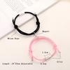 2pcs/Set Magnet Bracelet Couple Handmade Adjustable Rope Matching Braslet Infinite Love Pair Braclet Lucky Red Brazalete Gift