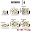 2D FLAT PRINTING 2pcs Curtains (Without Rod) Floral Mandala Design Easter Holiday Curtains with Digital Printing Durable