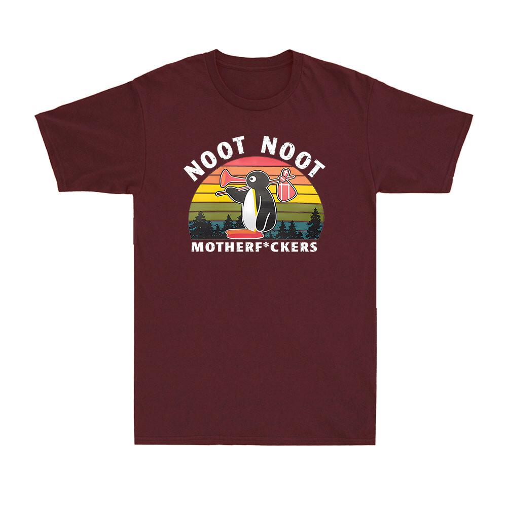 Pingu Noot Noot Motherf*ckers Offensive Rude Funny Joke Unisex's Cotton T-Shirt