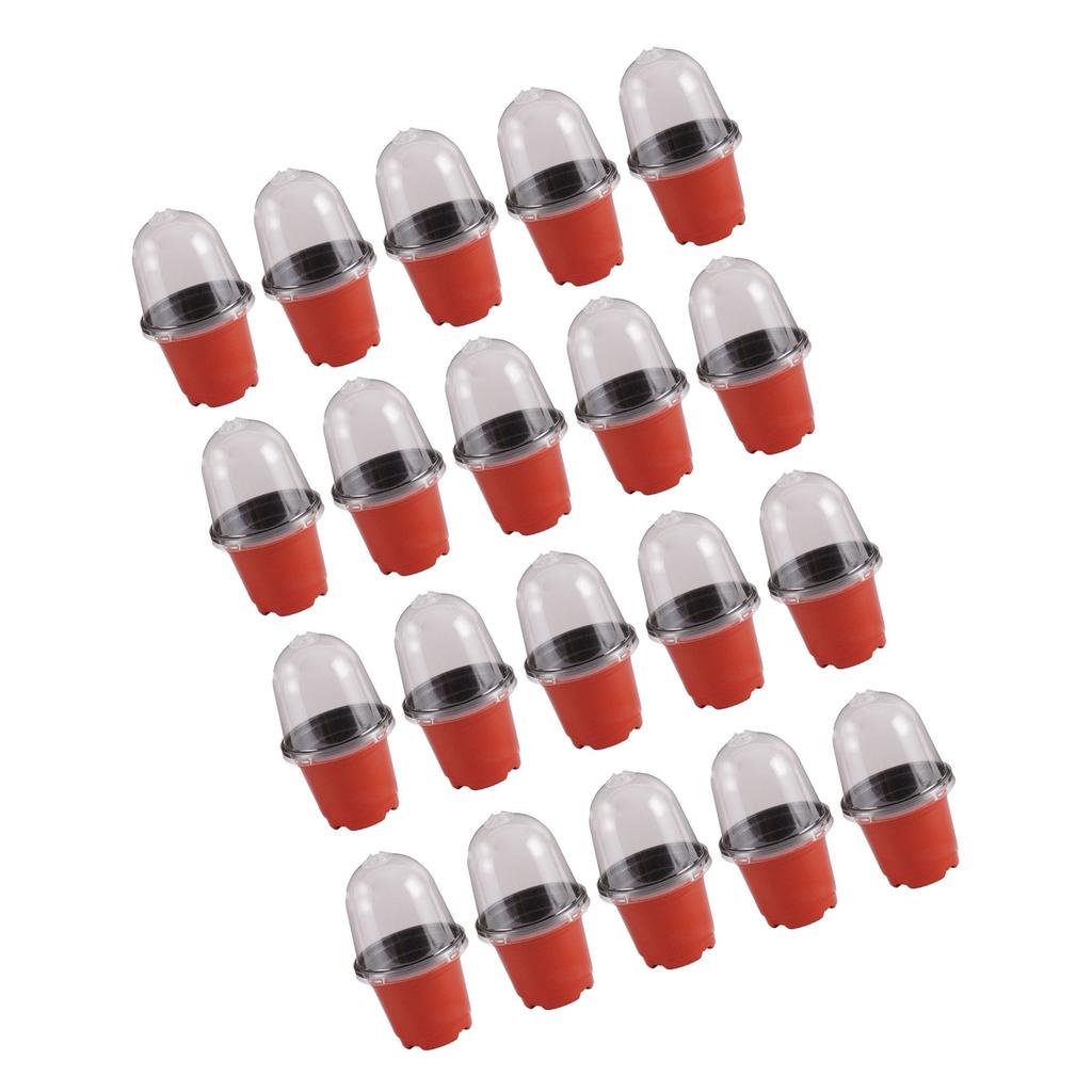 5/10/15/20 Stück Kunststoff-Baumschultöpfe Saataussaattopf Blumentopf Container für Sukkulenten Setzlinge