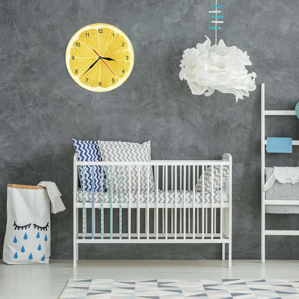 1pc Lemon Wall Clock,Art Decor for Home, Living Room, and Office, Decorated Living Room Clock,Festival Decoration,Perfect Gifts