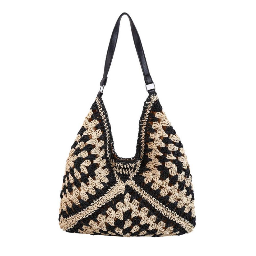 Summer Weave Shoulder Bag Beach Women's Handbags Trendy Straw Crochet Bag  Ladies/Girls