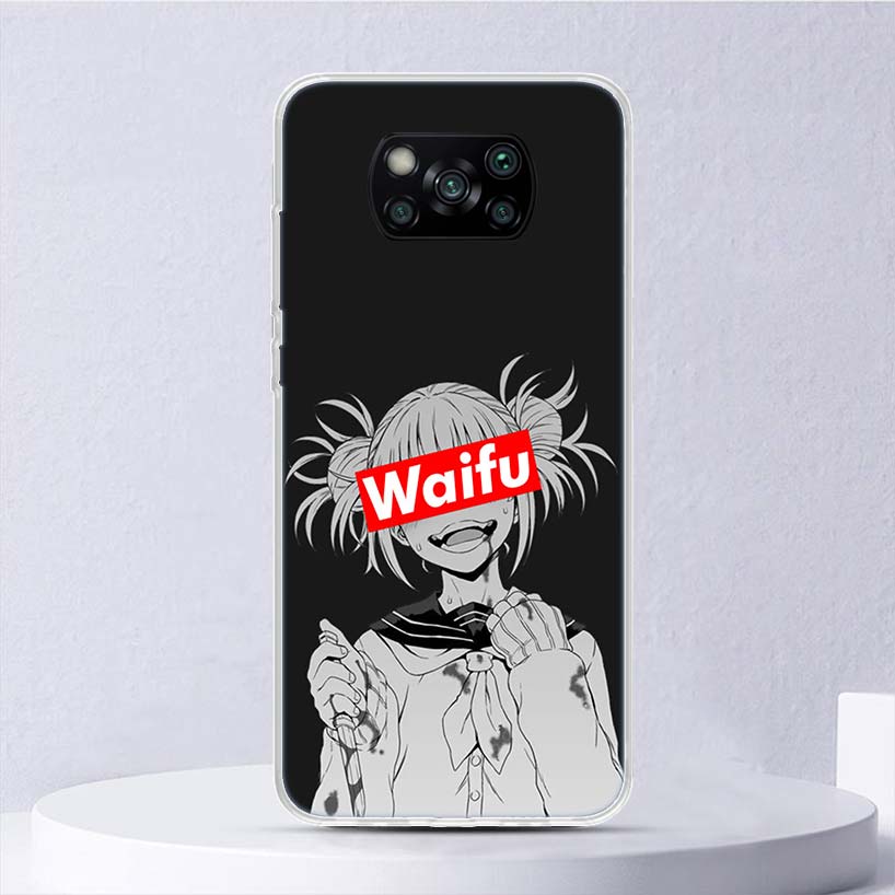 Sugoi Senpai Japanese Anime Waifu Soft Case For Xiaomi Poco X3 NFC X4 M4 Pro M3 M2 Phone Cover F3 F2 F1 Mi Note 10 Lite A3 A2 A1