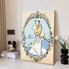 Disney Diamond Painting Alice in Wonderland Retro Illustration, 5D Diamond Painting Art Embroidery Cross Stitch Room Decoration