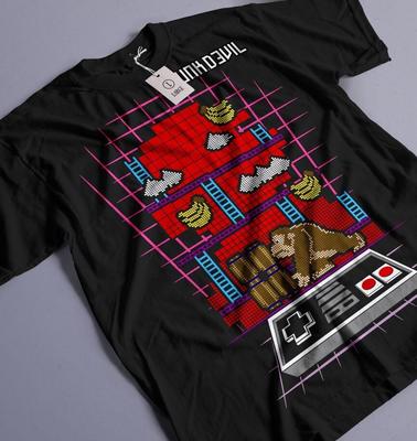 T-shirt grafica di Donkey Kong | Taglie S-4XL | Maglietta videogioco
