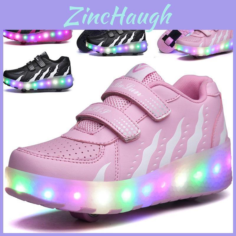 Stylish And Fun Led Sneakers For Kids Junior Girls Boys Light Up Roller Skate Shoes