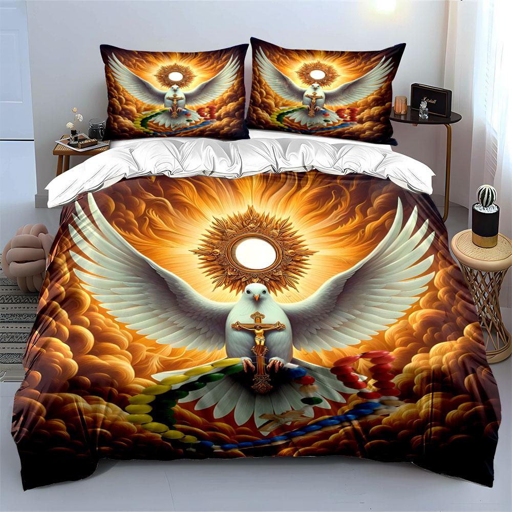 Heavenly Dove's Radiant Embrace. Bedding Sets Duvet Covers Pillowcases(1* Duvet Cover 2* Pillowcases Without Duvet Insert)