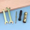 1 Set Double Ended Screw Drive Motorcycle Repair Tool Motorcycle Spanner Wrench Socket Tool Kit With Storage Pocket