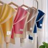 Striped Fake Collar Fiber Detachable Collar New Knitted Shawl  Unisex
