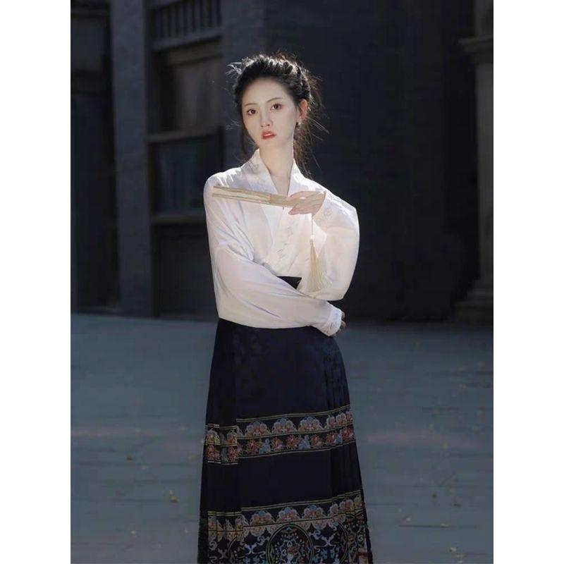 Tanzmethode Tiannv-Thema, verbesserter Hanfu- und Rock-Anzug, Damen-Anzug für die tägliche Arbeit, Pendeln