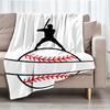 Baseball Theme Printed Blanket - Perfect for Couch, Bed, Travel & Outdoor Use | Machine Washable, Cozy & Durable.