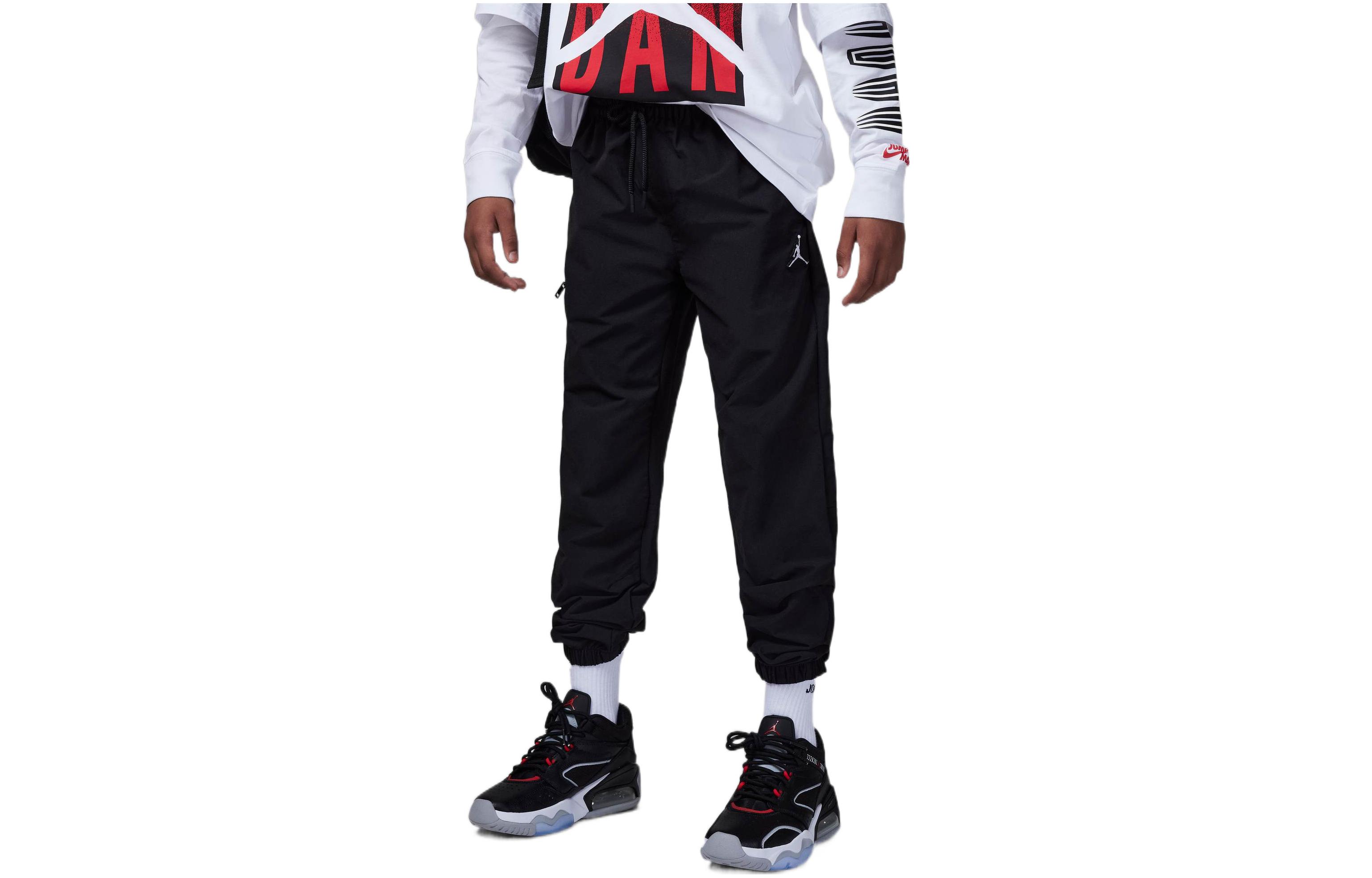 Kids Jordan Knitted Sweatpants Black FB1679-010 M