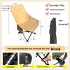 Adjustable Reclining Foldable Moon Chair with Cotton Padding for Outdoor Camping and Picnics