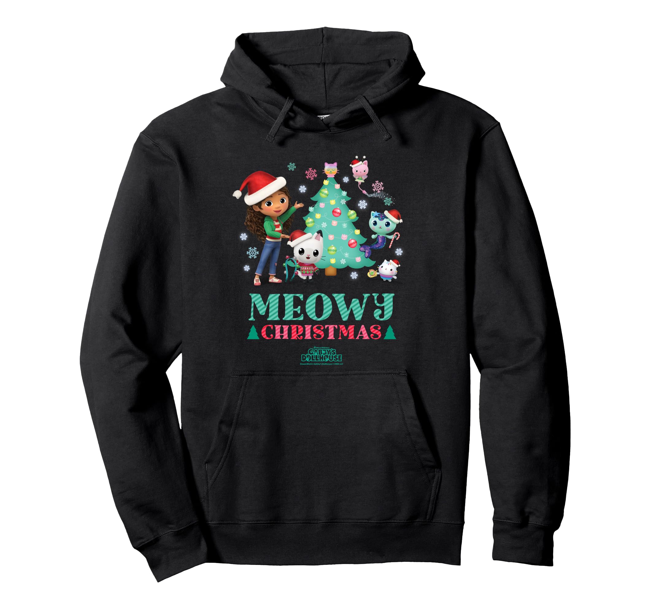 

DreamWorks Gabby s Dollhouse Meowy Christmas Holiday Hoodie