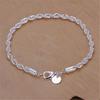 High Quality 4mm Women Men Chain Male Twisted Rope Necklace Bracelets Fashion Jewelry Set
