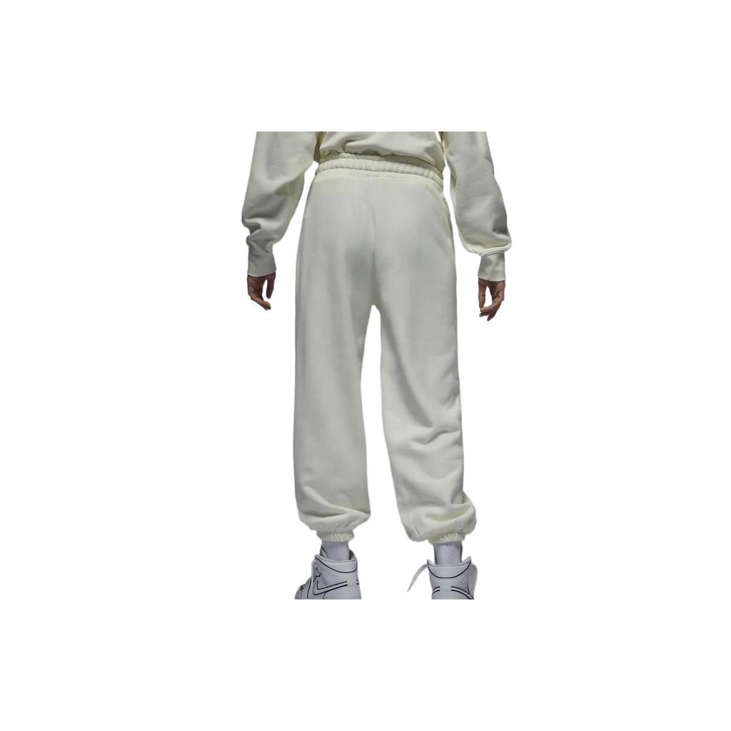 Jordan Embroidered Mid-Rise Jogger Pants with Drawstring Women Bottoms White FD4804-133