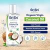 Sri Sri Tattva Organic Virgin Coconut Oil 100ml X Pack of 2 | Cold Pressed Natural Hair & Skin Oil