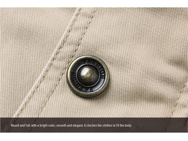Men's Hooded Pure Cotton Washed Workwear Jacket - Autumn/Winter 2022 Collection