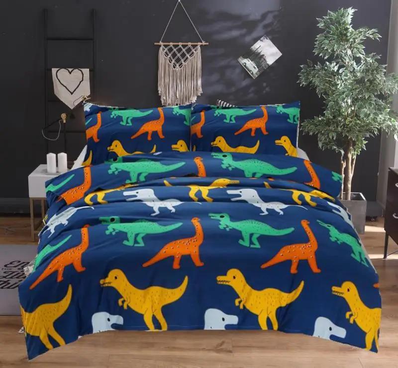 

Comforter Reactive Printing Jurassic Period Dinosaurs S Bedding Set Twin Sze Cartoon Dinosaur Beds A Comforter (quilt)-EU Single(135*200cm)3pcs