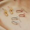 Silver 18K Gold Plated Women's Stud Earrings: Trendy 2022 Dangle & Ear Cuffs, Simple and Versatile Jewelry
