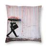 Classic Banksy Street Graffiti Pop Art Square Throw Pillow Case Home Decorative Girl With Red Balloon Cushion Cover For Sofa Car