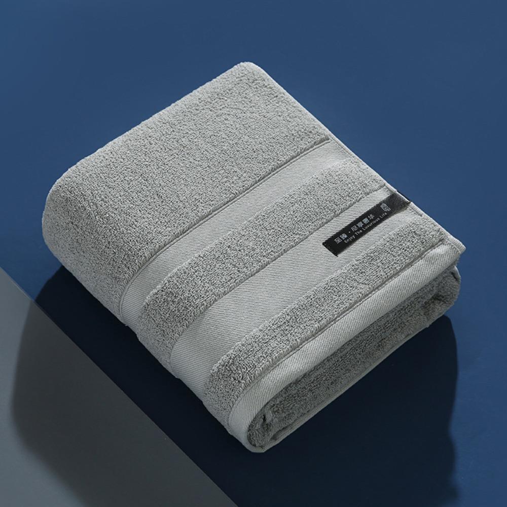 Spot large thickened cotton souvenir towel hotel men's sports face towel plain color broken gear water absorption