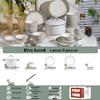 KANGMO Misty Illusion 18-Piece Dinnerware Set with Soup Pot