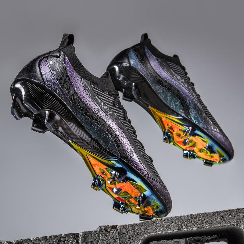 New Electroplated Low Men'S And Women'S Football Shoes High And Low Top Long Nails Ag Broken Nails Tf Training Game Football Shoes