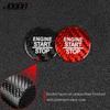 For Dodge Challenger SRT 2015- Carbon Fiber Car Engine Start Stop Button Switch Sequ Sticker Trim