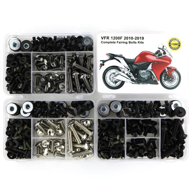 For Honda VFR 1200F VFR1200F 2010- Motorcycle Full Fairing Bolts Kit Complete Fairing Clips Speed Nuts Steel