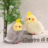 13cm Mini Colorful Parrot Plush Toys Delicate Cute Lifelike Bird Hanging Doll Kawaii Keychain Bags Decor Pretty Desktop Pets