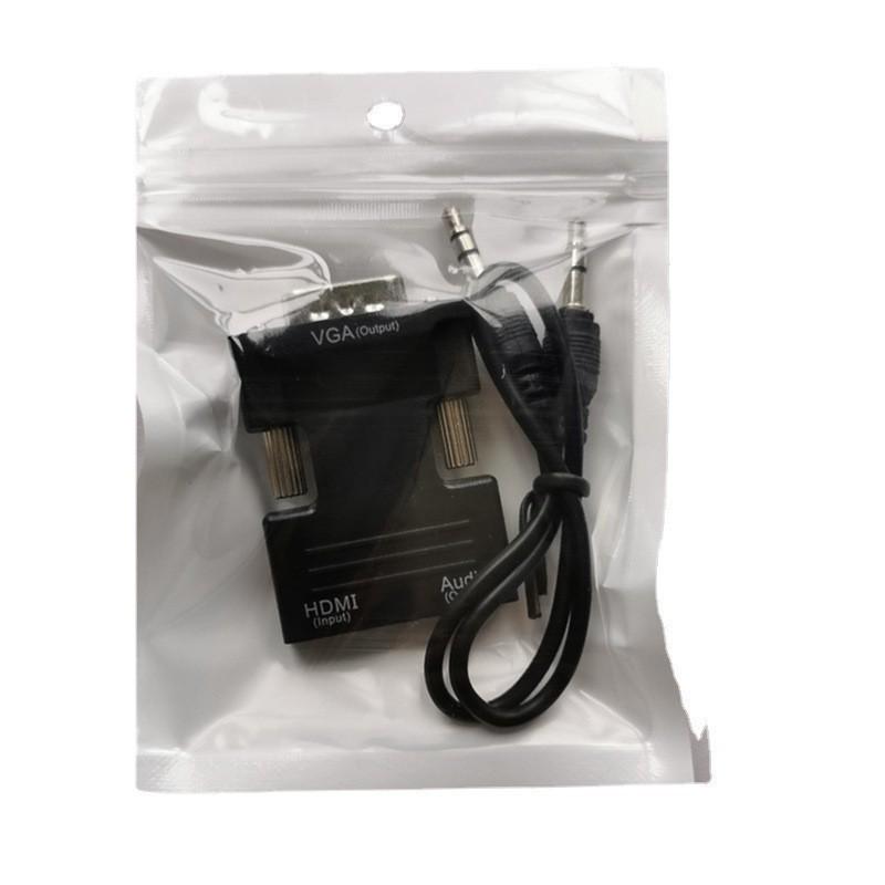 HDMI to VGA Adapter with Audio – Connect PC or Set-Top Box to High-Definition Display or Projector