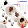 1set Fresh and Cute DIY Embroidery Kit for Anime Girls. Includes Beginner-friendly Tools and Instructions.