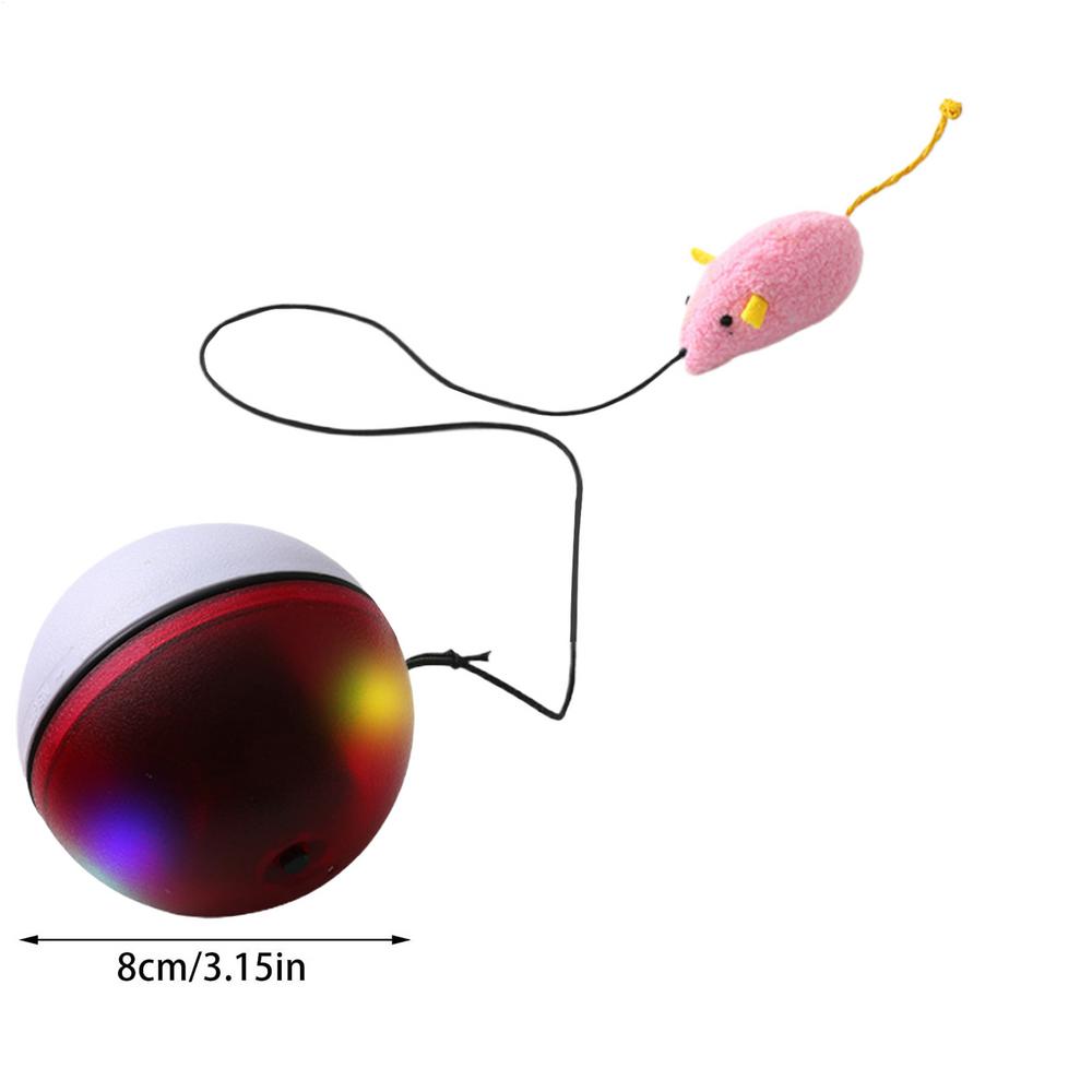 

Cat Ball Toy Automatic Electric Moving Games Electric Rolling Ball Cat Toy For Kitten Puppy Dog Pet Play Exercise Enrichment червоний