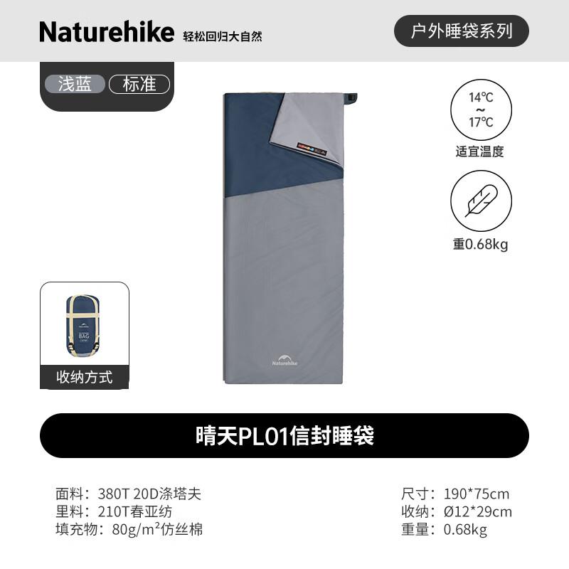 

Портативный спальный мешок Naturehike для взрослых, 4 сезона