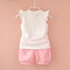 Korean-Style Summer Floral Vest & Shorts Set for Girls (0-4 Years)